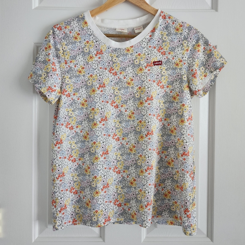 Levi's Multicolor Floral The Perfect Tee 100% Cotton